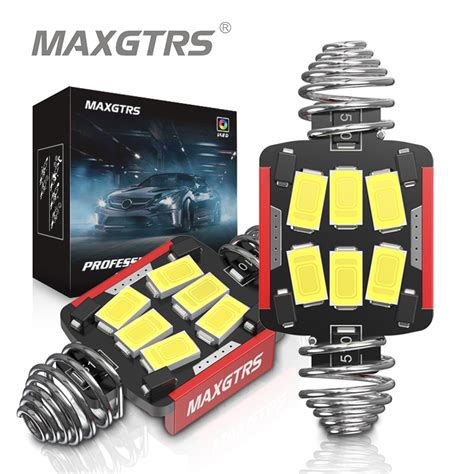 Maxgtrs Pcs Canbus C W Led Festoon Mm Mm Mm Mm Led Bulb Number