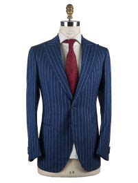 Cesare Attolini Blue Gray Wool Silk Linen Suit IsuiT