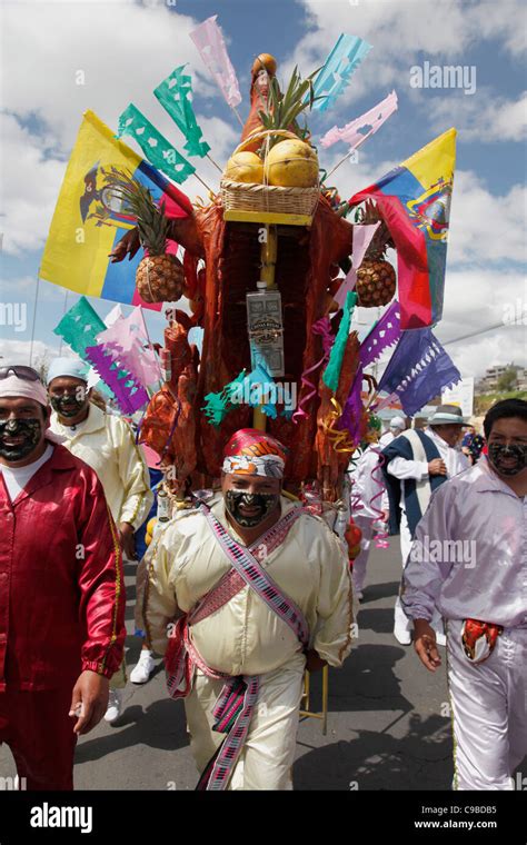 'Fiesta de la Mama Negra' traditional festival in Latacunga, Ecuador ...