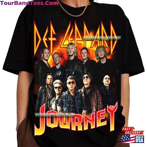 Def Leppard And Journey Tour T Shirt The Summer Stadium Shirt Fan