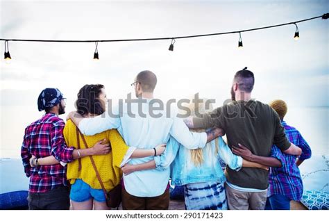 Friends Friendship Group Hug Relationship Concept Stock Photo (Edit Now ...