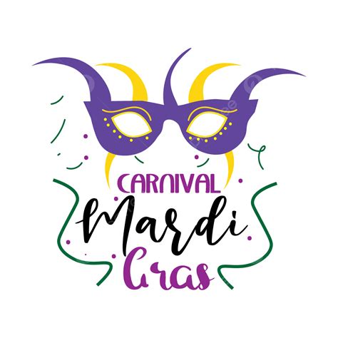 Carnaval De Mardi Gras Colorido Png Png Mardi Gras Png Invitación