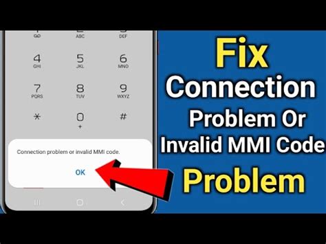 Fix Connection Problem Or Invalid Mmi Code Problem Youtube