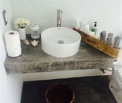 Lavabo De Cemento Pulido Concrete Sink Waschtisch Lavabos De Ba O