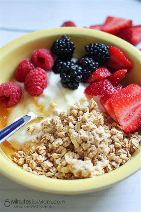 Delicious And Healthy Breakfast Bowl With Greek Yogurt