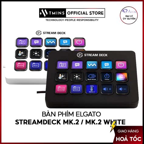 Bàn phím Elgato Stream Deck MK 2 White MK 2 Hàng chính hãng