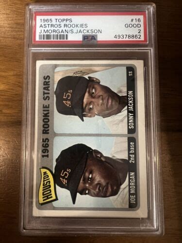 Topps Joe Morgan And Sonny Jackson Rookie Card Psa Good Ebay