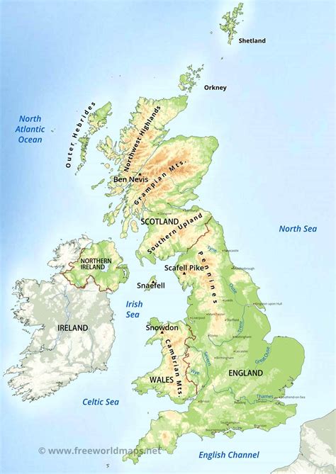 Uk Geographical Map - CYNDIIMENNA