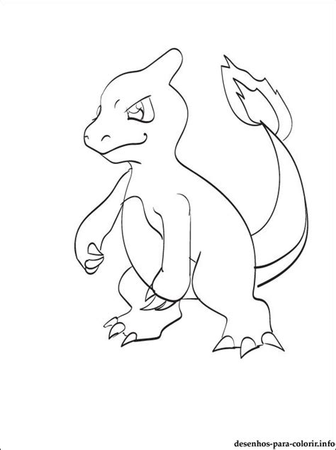 Desenho De Pokemon Charmeleon Para Imprimir Desenhos Para Colorir