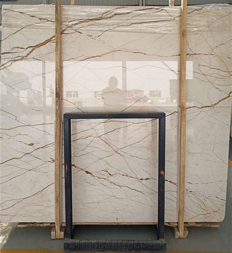 Sofitel Gold Beige Marble Wall Panel Floor Tile From China