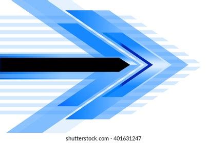 Abstract Blue Arrow Background Technology Backdrop Stock Vector