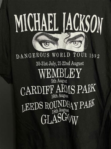 Vintage 1992 Michael Jackson Dangerous Tour T Shirt Etsy