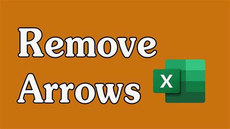 How To Use The Remove Arrows Feature In Excel YouTube