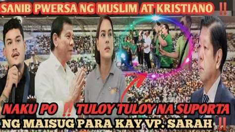 Sanib Pwersa Na Tuloy Tuloy Na Suporta Para Kay Vp Sarah Youtube