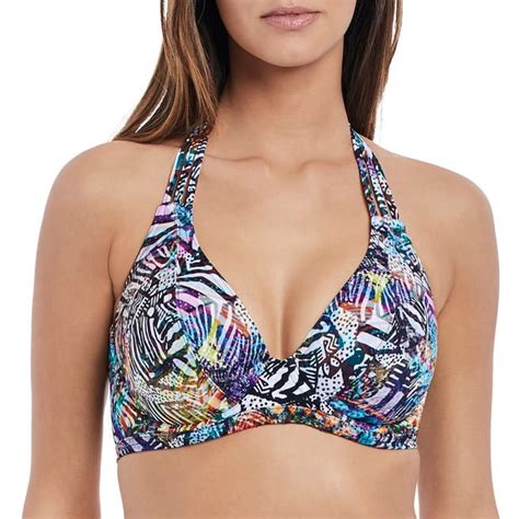 Multi Hot In Havana Underwire Banded Halter Bikini Top BrandAlley