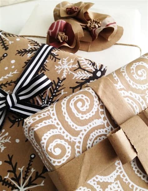 Wrap gifts using all but brown paper in eight simple ways