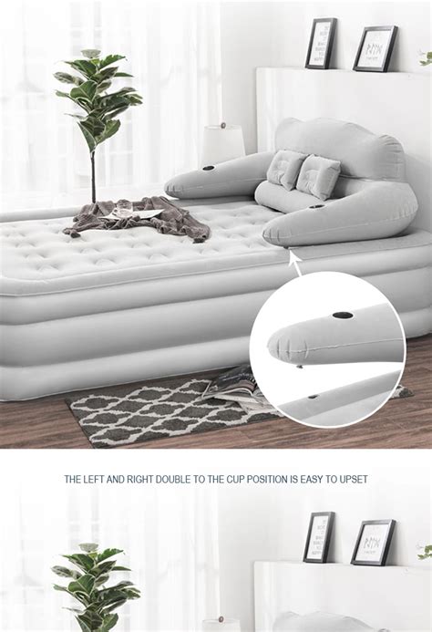 Inflatable Mattress With Free Inflation Pump Household Outdoor Air ...