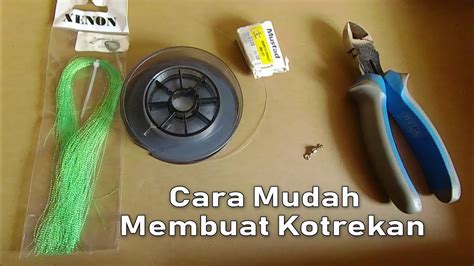 Tutorial Cara Mudah Membuat Kotrekan Sabiki Pancing Rawai Youtube