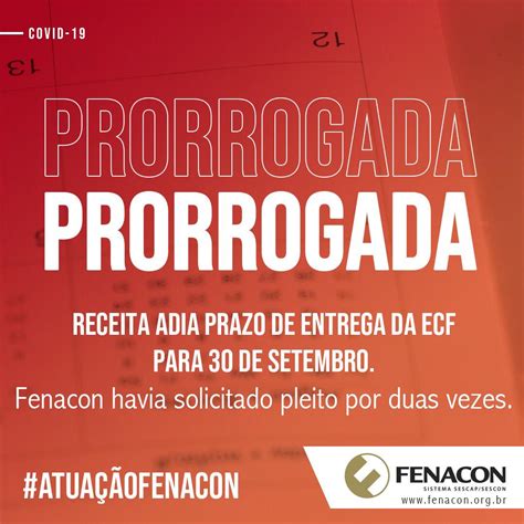 Receita adia o prazo de entrega da ECF após solicitações do Sistema