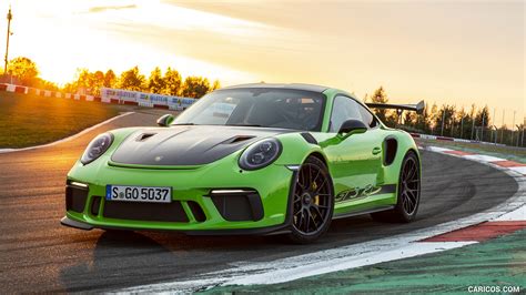 Porsche 911 Gt3 Rs 2019my Weissach Package Color Lizard Green Front Three Quarter