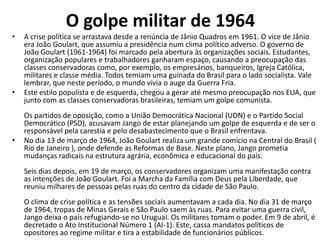 Ditadura Militar No Brasil PPT