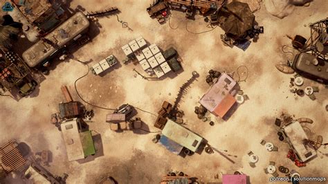 Wasteland Nomadic Camp Cyberpunk Shadowrun Near Future Desert Battle