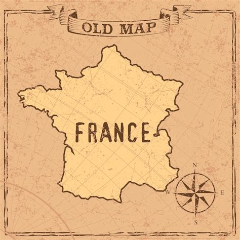 Mapa De Francia Vector Premium