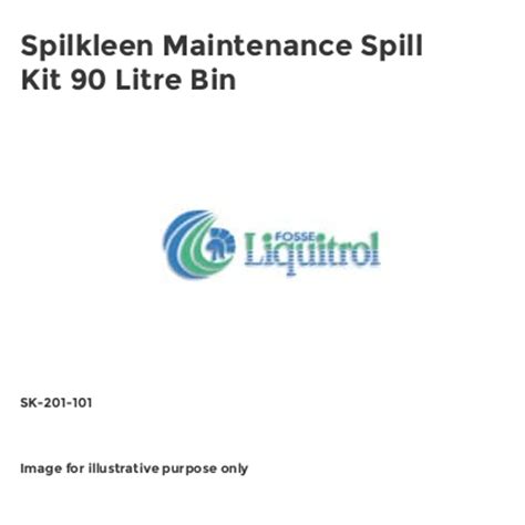 Sk 142 101 Spilkleen Maintenance 80 Litre Wheelie Bin Spill Kit