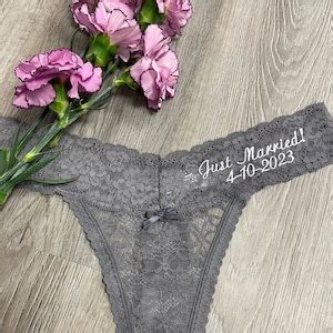 Personalized Mrs Panty Bridal Lingerie Bride Gift Groom Gift