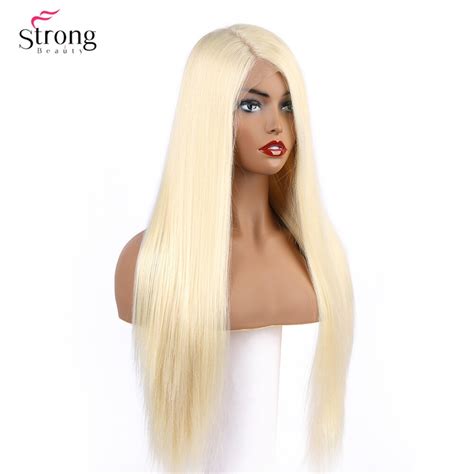 StrongBeauty Peluca de cabello sintético con malla frontal para mujer