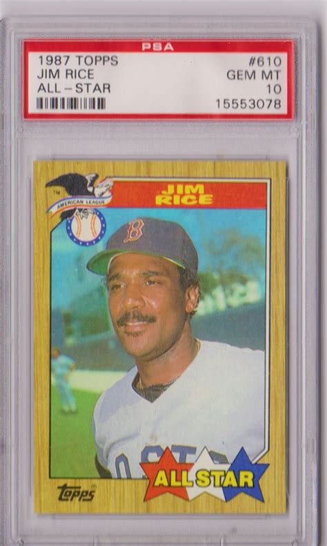 Auction Prices Realized Baseball Cards 1987 Topps Jim Rice ALL-STAR