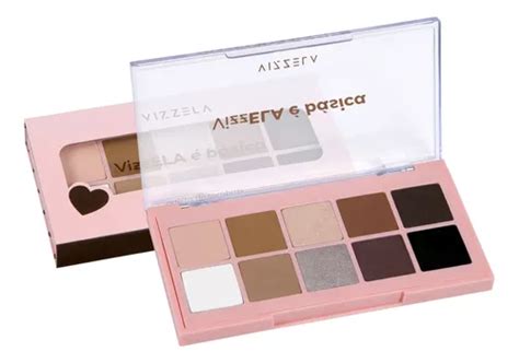 Paleta De Sombras Ela É Básica Vizzela 10 Cores Neutras Nude MercadoLivre