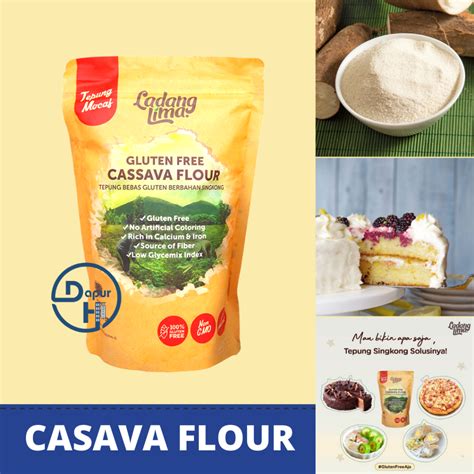 Jual LADANG LIMA Cassava Flour 500 G Halal Tepung Singkong Gluten