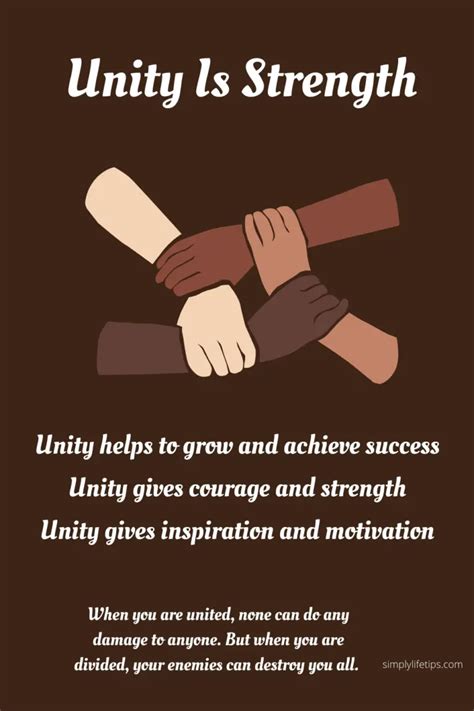 Unity Is Strength The Power Of Togetherness