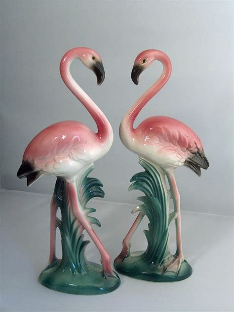 Vintage Art Deco Pink Flamingo Statues By Alicatstudio On Etsy With