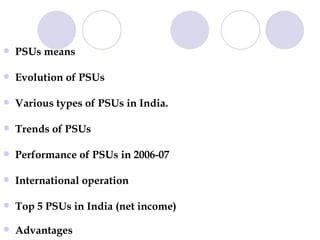 Public Sector Undertaking In India PPT