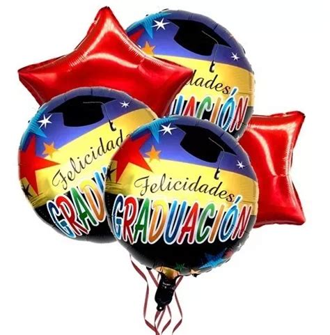 Kit Decoración Para Graduación Globos Metálicos Graduado en venta en