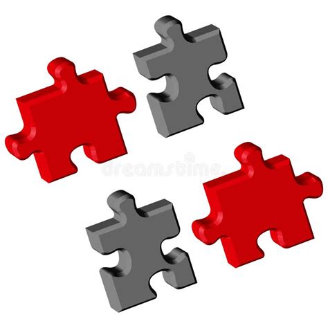 Two Puzzle Pieces Isolated Stock Illustration Illustration Of Puzzle