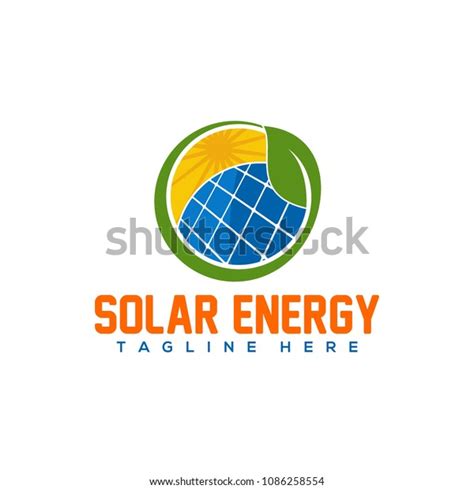 Solar Energy Logo Vector Template Stock Vector Royalty Free