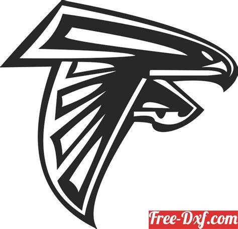 Atlanta Falcons NFL logo American football - free dxf download | Nfl ...