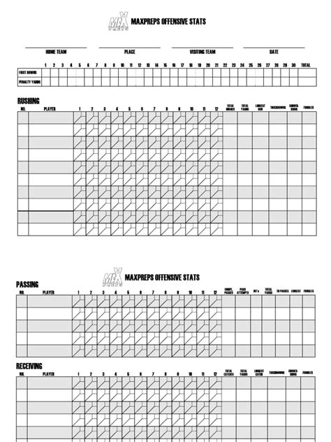 Football Stats Template | PDF