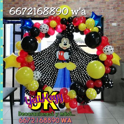 Aro De Globos Mickey Mouse