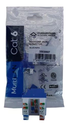 Conector Keystone Cat6 Fêmea Furukawa Rj45 MercadoLivre