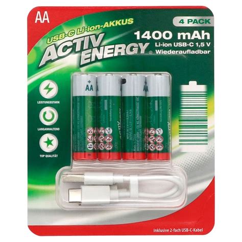 Activ Energy Usb C Li Ion Akku V Von Aldi S D Ansehen