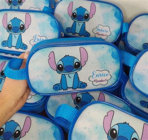 Estojo Personalizado Lembrancinha Anivers Rio Stitch No Elo Bs