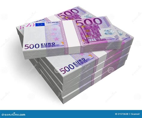 Piles De 500 Euro Billets De Banque Illustration Stock Illustration