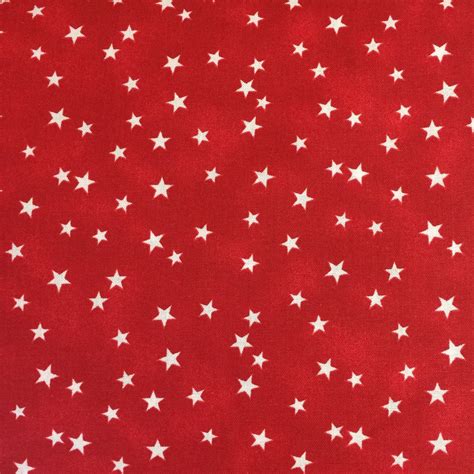 100 Cotton Blue And White Star Fabric By The Yard Lucky Etsy