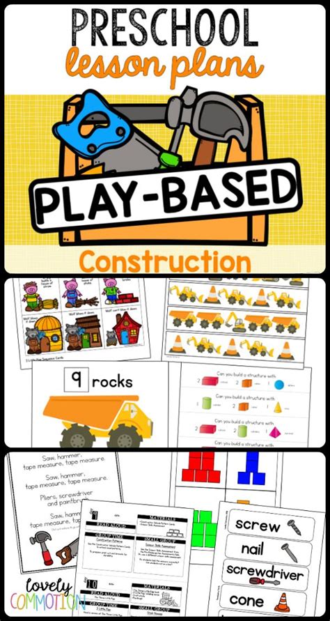 Play Based Preschool Lesson Plans Construction Thematic Unit