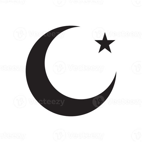 Crescent And Star Islamic Symbol For Design Element 11645887 Png