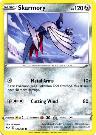 Skarmory - Sword & Shield: Darkness Ablaze - Pokemon | TrollAndToad